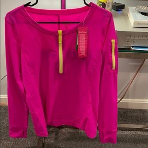 Hot Pink Luxletic top